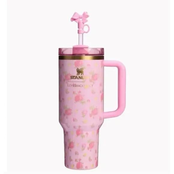 Stanley x LoveShackFancy Quencher H2.0 Flowstate™ Tumbler 40 Ounce NIB Authentic - Picture 2 of 5
